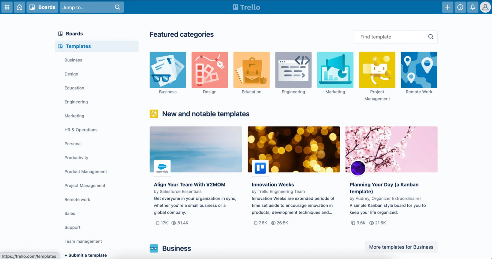 Smartsheet alternatives: Trello